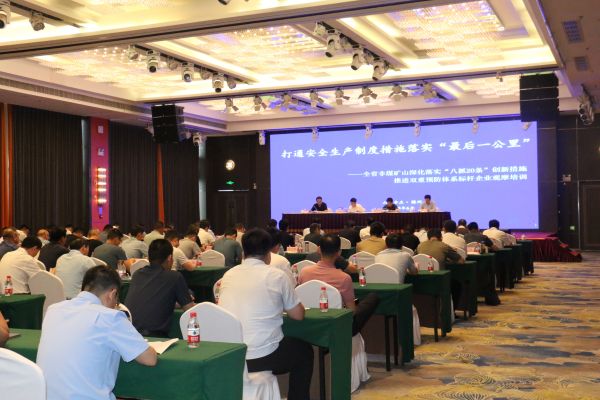 全省露天矿山深化落实“八抓20条”创新措施推进双重预防体系标杆企业观摩培训会召开